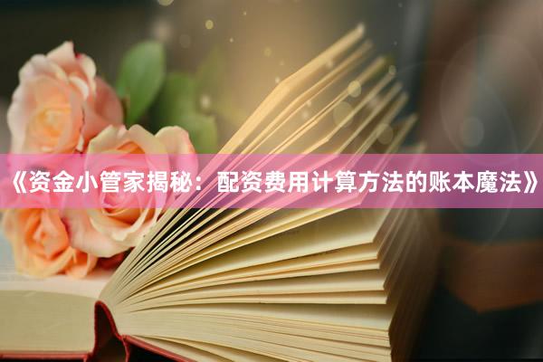 《资金小管家揭秘：配资费用计算方法的账本魔法》