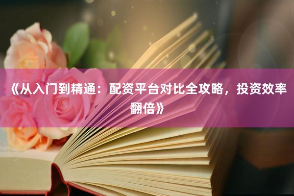 《从入门到精通：配资平台对比全攻略，投资效率翻倍》