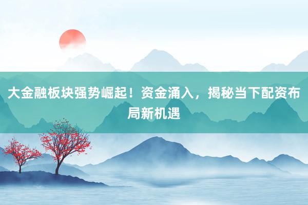 大金融板块强势崛起！资金涌入，揭秘当下配资布局新机遇