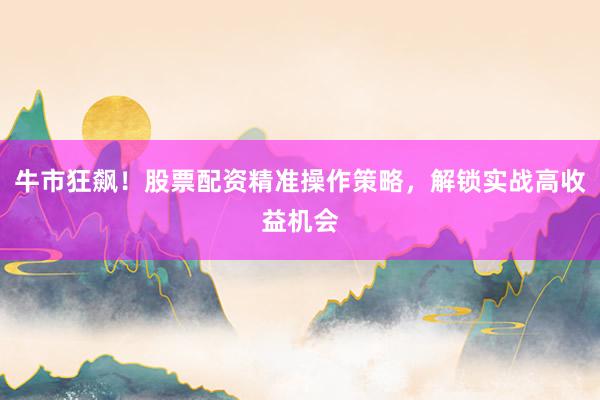牛市狂飙！股票配资精准操作策略，解锁实战高收益机会